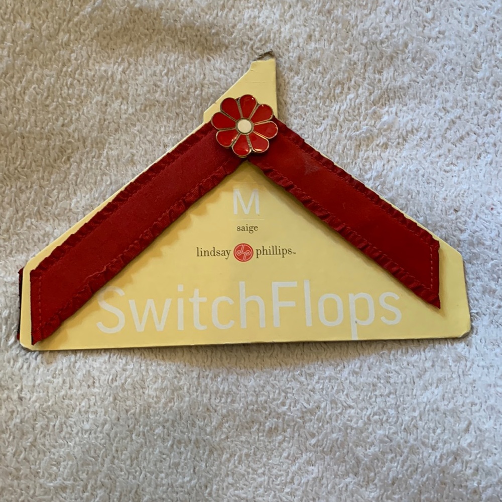 BRAND NEW Lindsay Phillips SwitchFlops interchangeable straps. Size Medium.